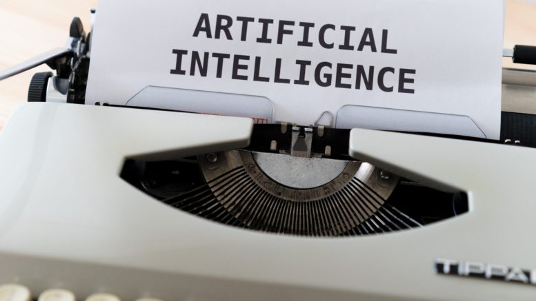 Typewriter with paper headed "Artificial Intelligence" Photo by Markus Winkler on Unsplash