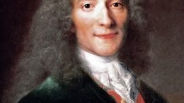 Painting of Voltaire