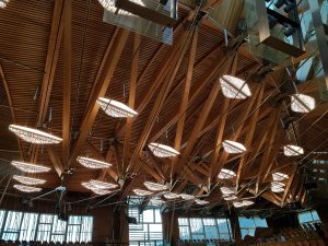 Scottish Parliament chamber lights