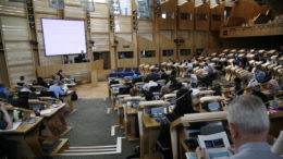 Scottish Parliament debating chamber