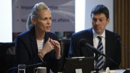 Photo of Shelley Kerr speaking at our event