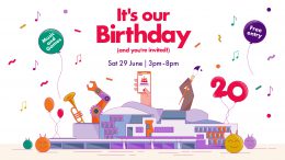 Image of Scottish Parliament 20th birthday invitation