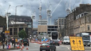 Traffic in Edinburgh