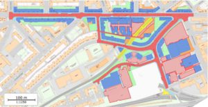 Land Use map of part of Finnieston Glasgow