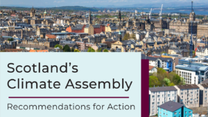 Cropped view of Climate Assembly report front page